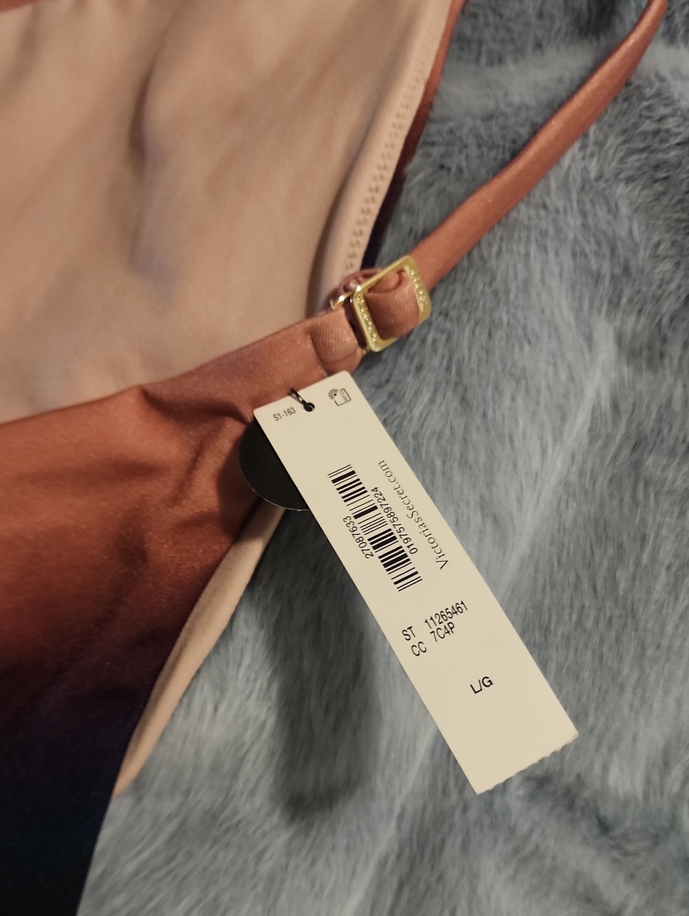 Victoria's Secret Blush to Navy Ombre Bandeau Bikini - Picture 10 of 12